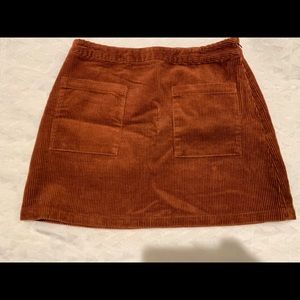 Brown Corduroy Skirt